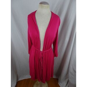 Torrid Super Soft Knit Pink Robe Size 1